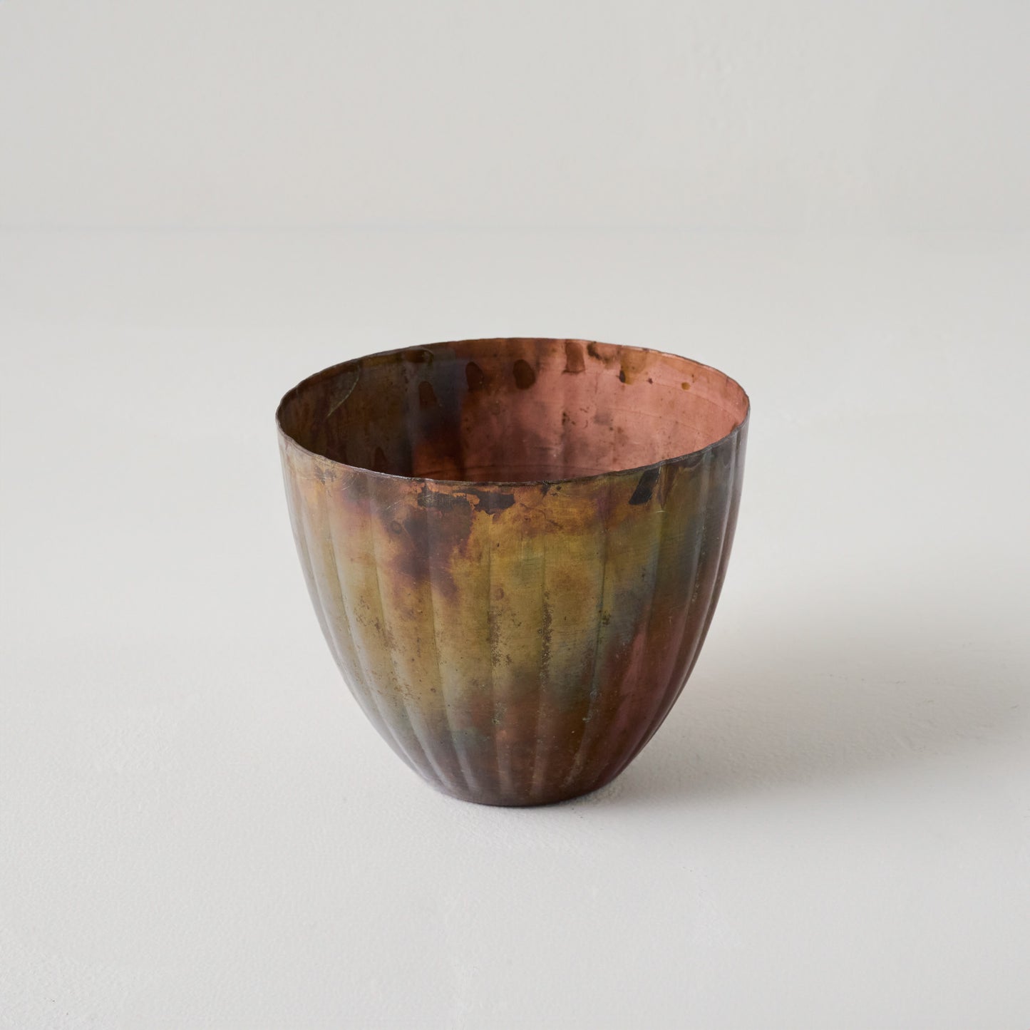 Small Aged Copper Planter