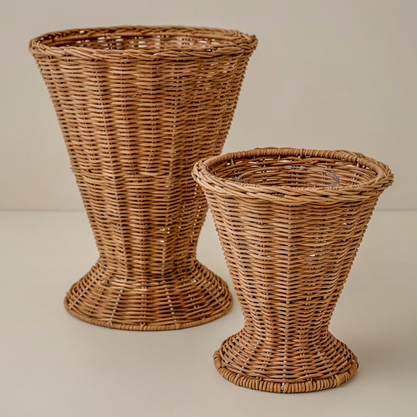 Atlas Woven Rattan Vases