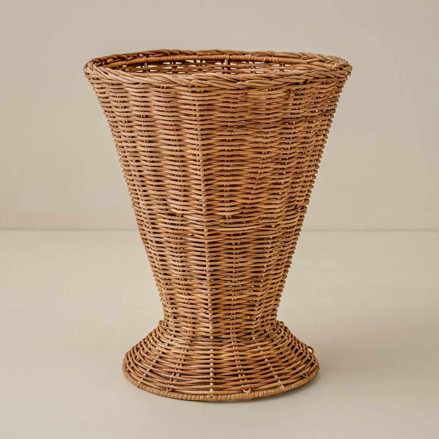 Large Atlas Woven Rattan Vase