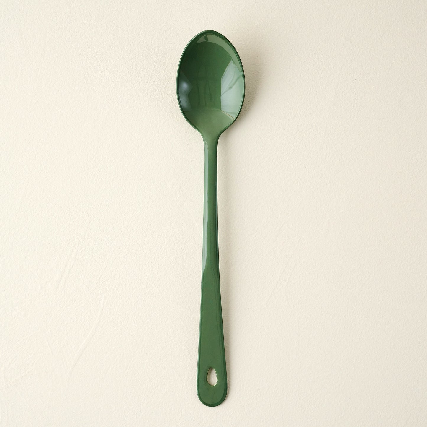Vineyard Green Enamel Spoon