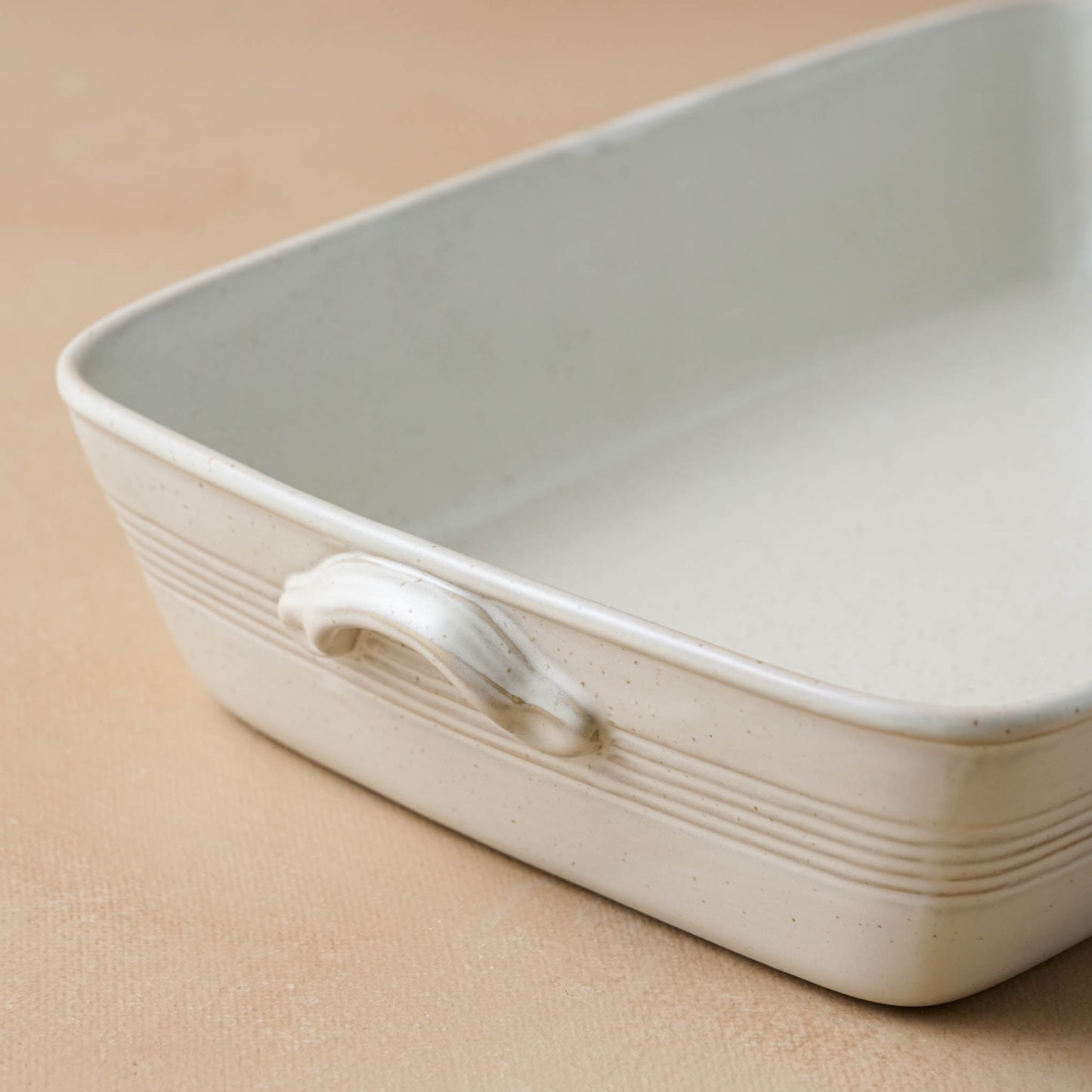 French Grey Baking Dish Set close up