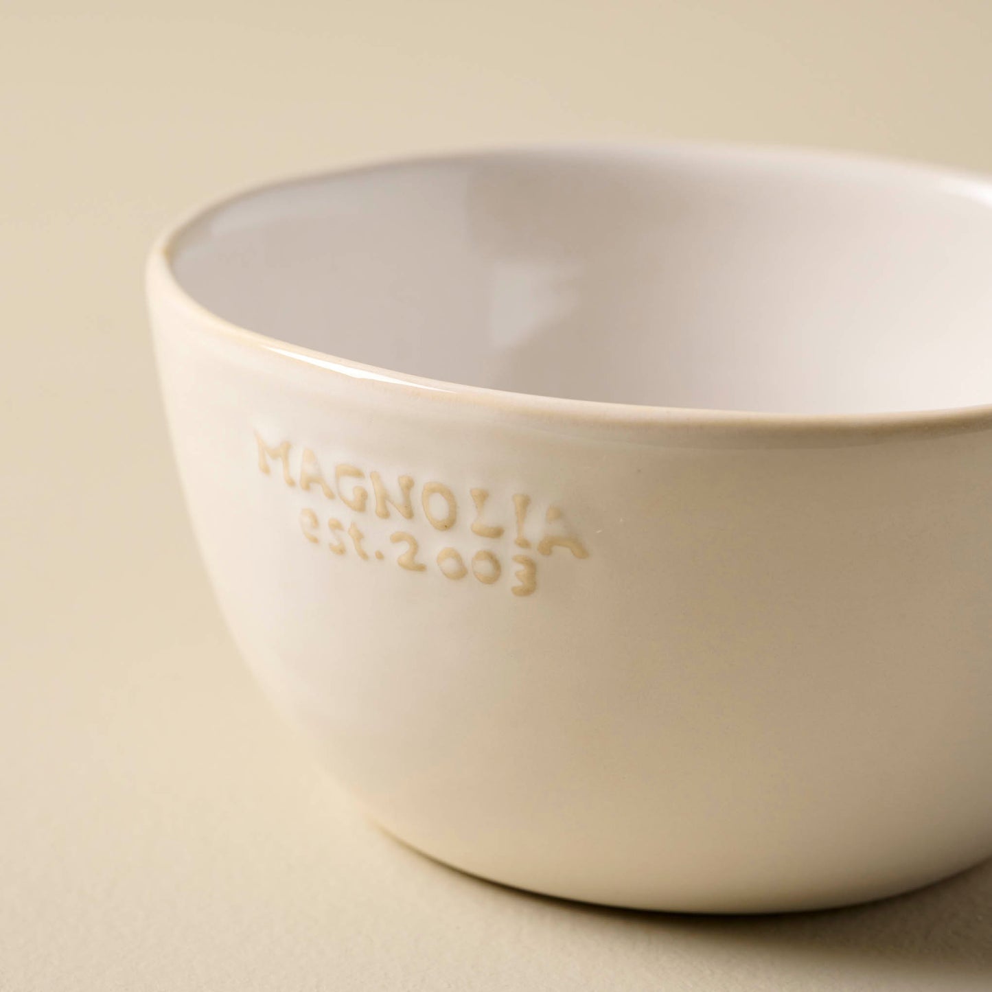 Magnolia Est. Cereal Bowl close up