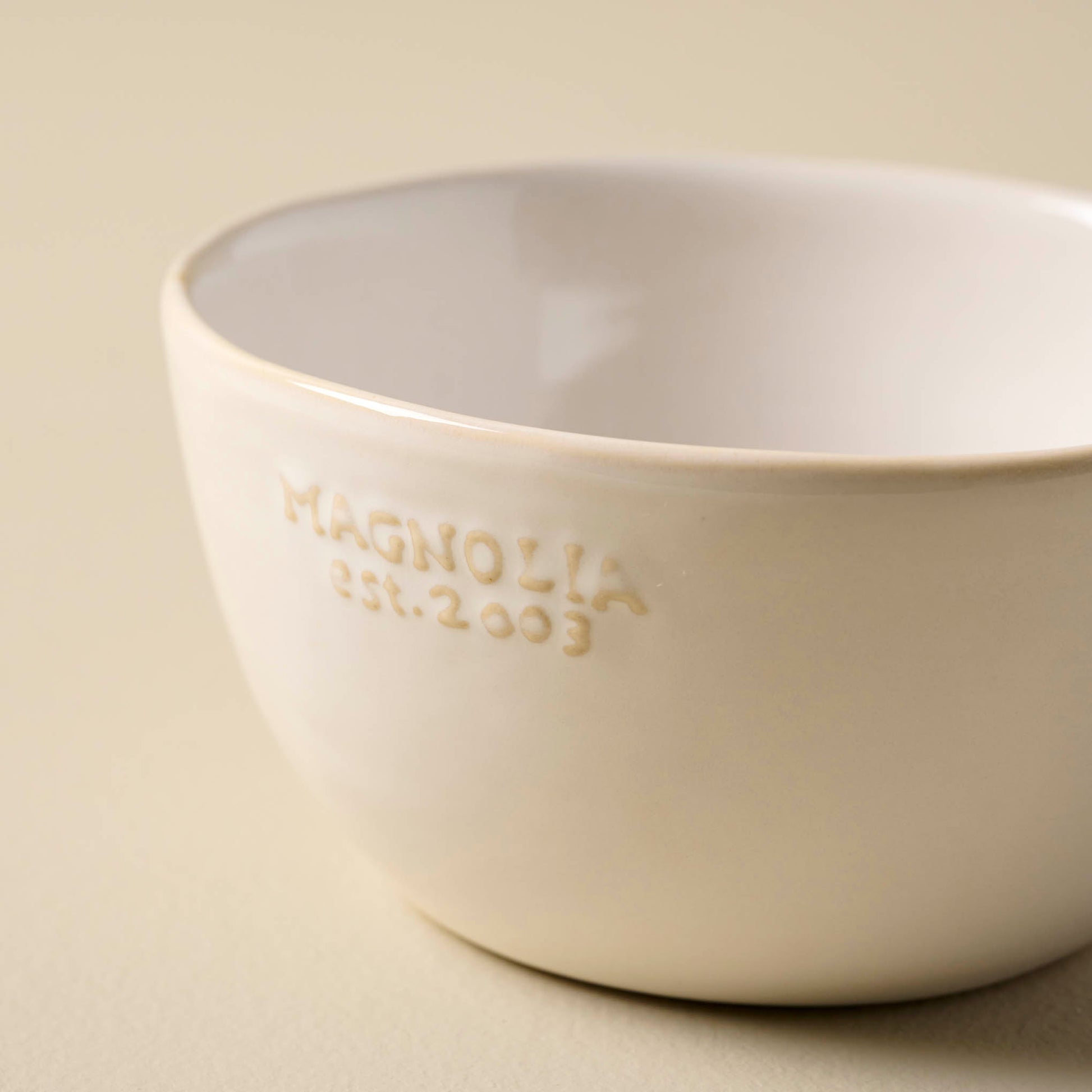 Magnolia Est. Cereal Bowl close up