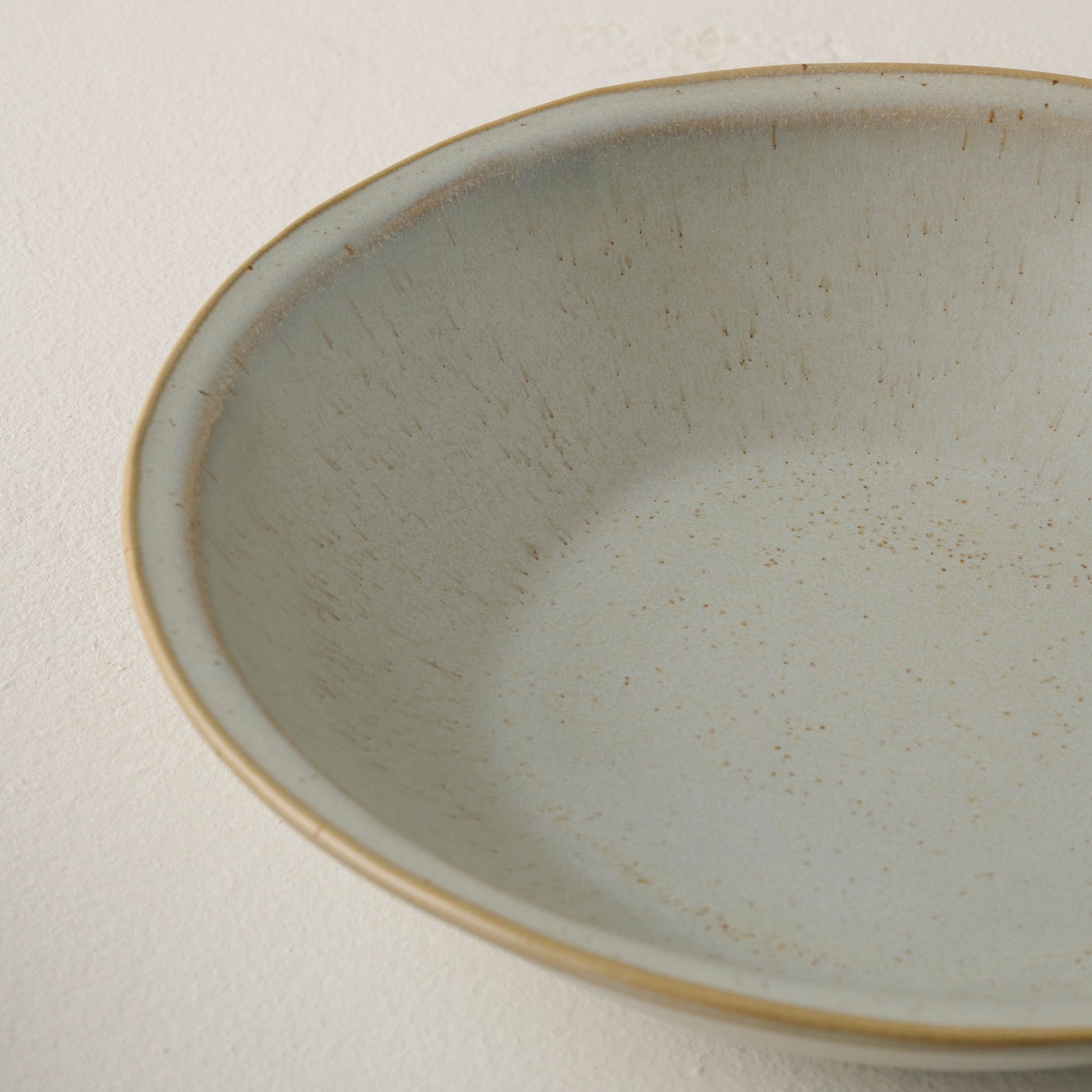 French Grey Pasta Bowl close up