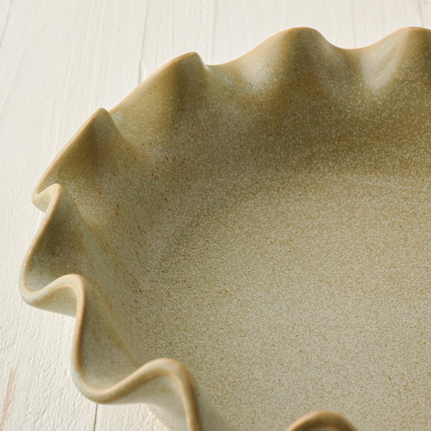 Loden Green Speckle Pie Dish