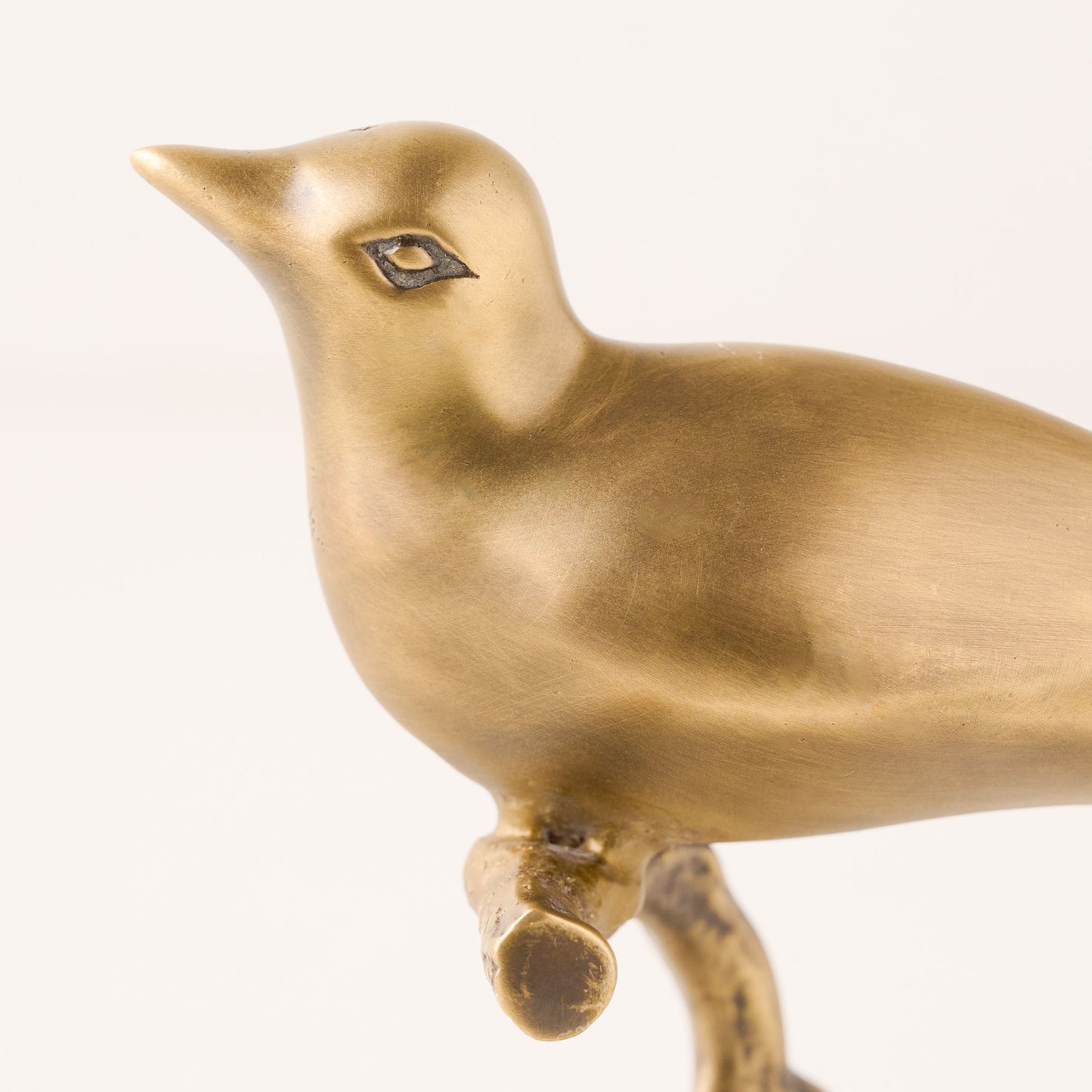 Brass Bird Sit About close up