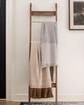 Brass and Wood Library Ladder