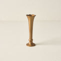 Flannery Scalloped Brass Bud Vase - short