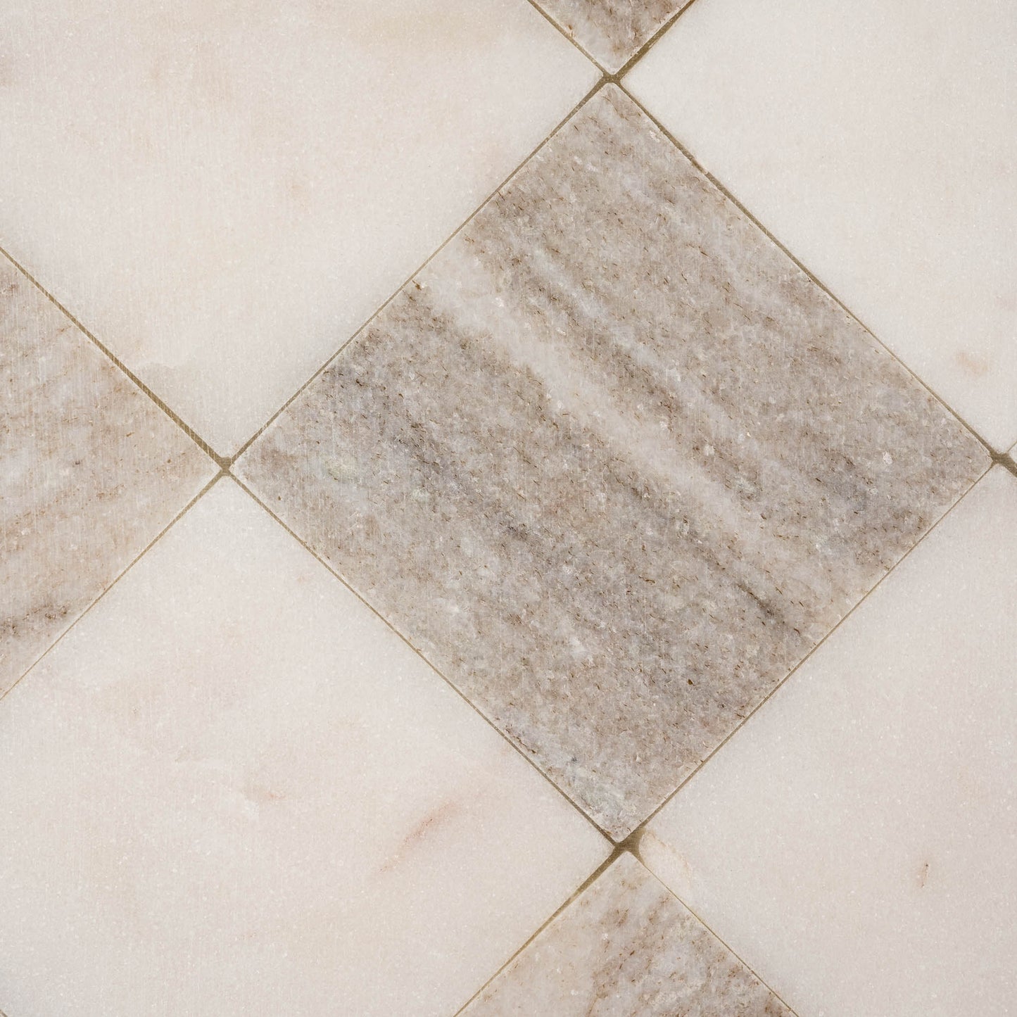 Everett Checkered Marble Trivet close up of marble