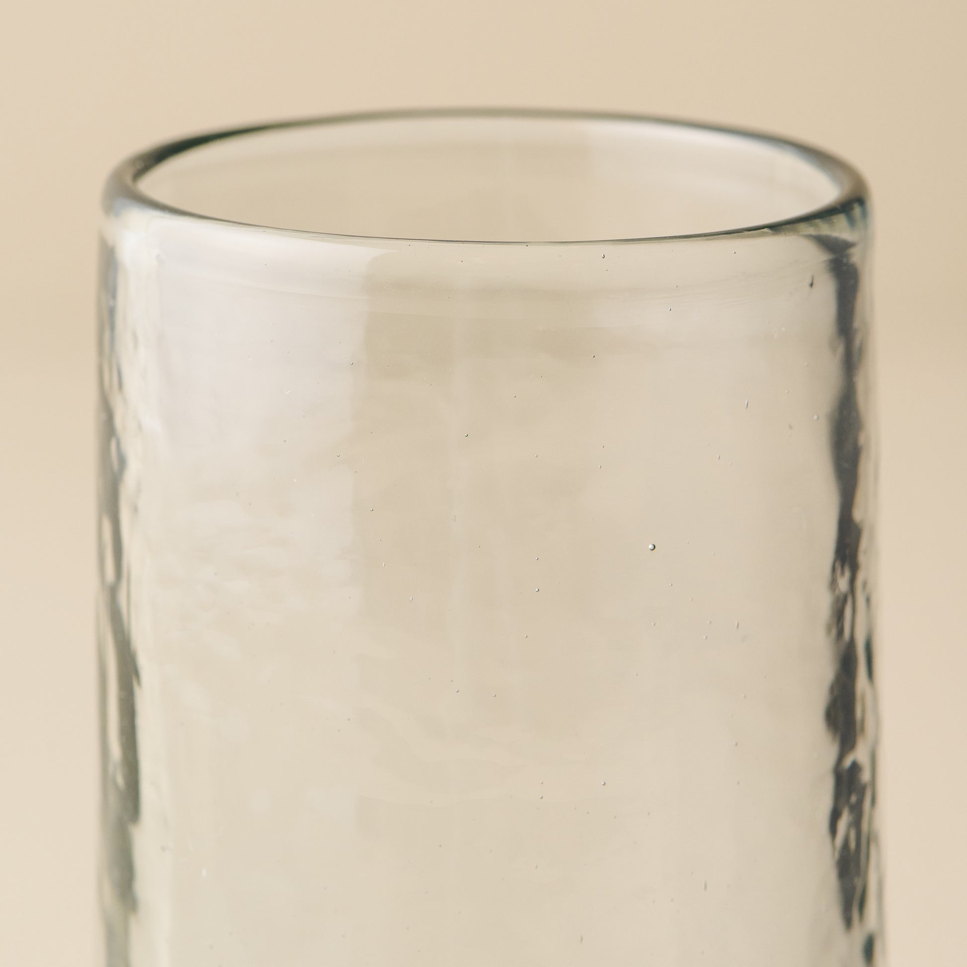 Rustic Glass Tumbler close up