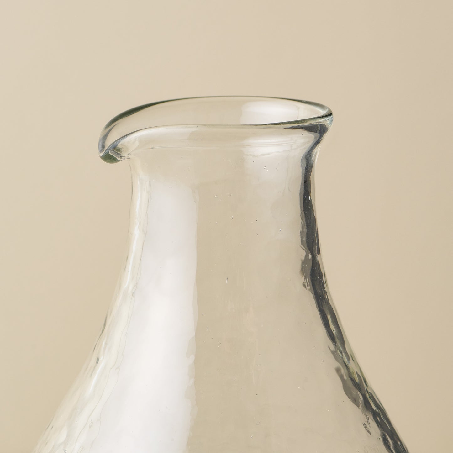 Recycled Glass Globe Carafe close up