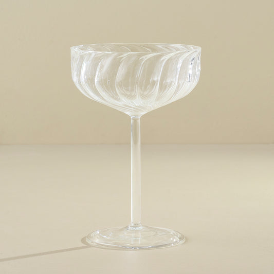 Fluted Coupe Glass