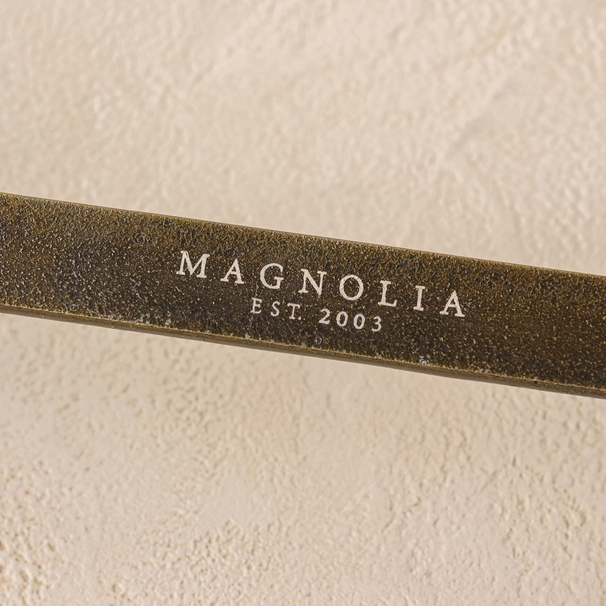 Duke Antique Brass Metal Wall Hooks magnolia logo on hooks