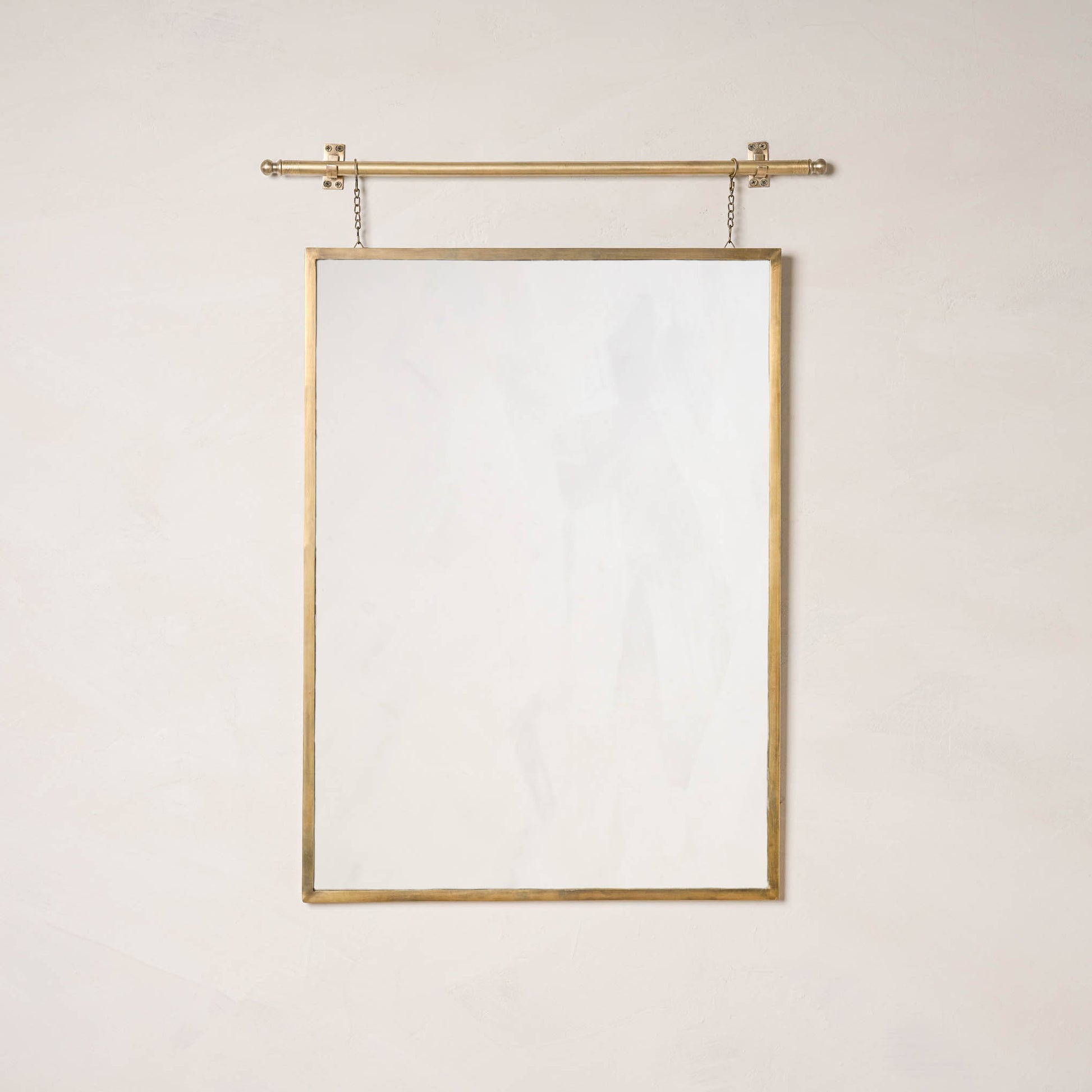 Colleen Brass Rail Wall Mirror