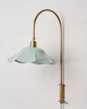 Mary Enamel Plug-in Sconce in sea foam