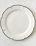 Green Luna Scalloped Plate