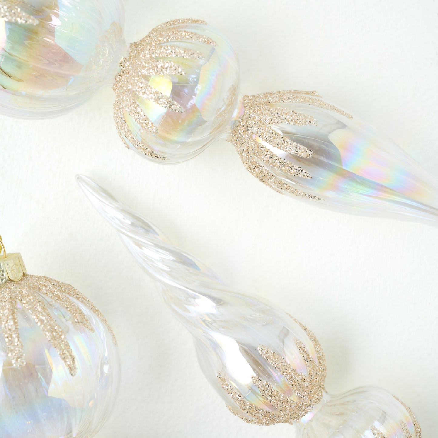 Winter Splendor Finial Ornament, Set of 4 close up