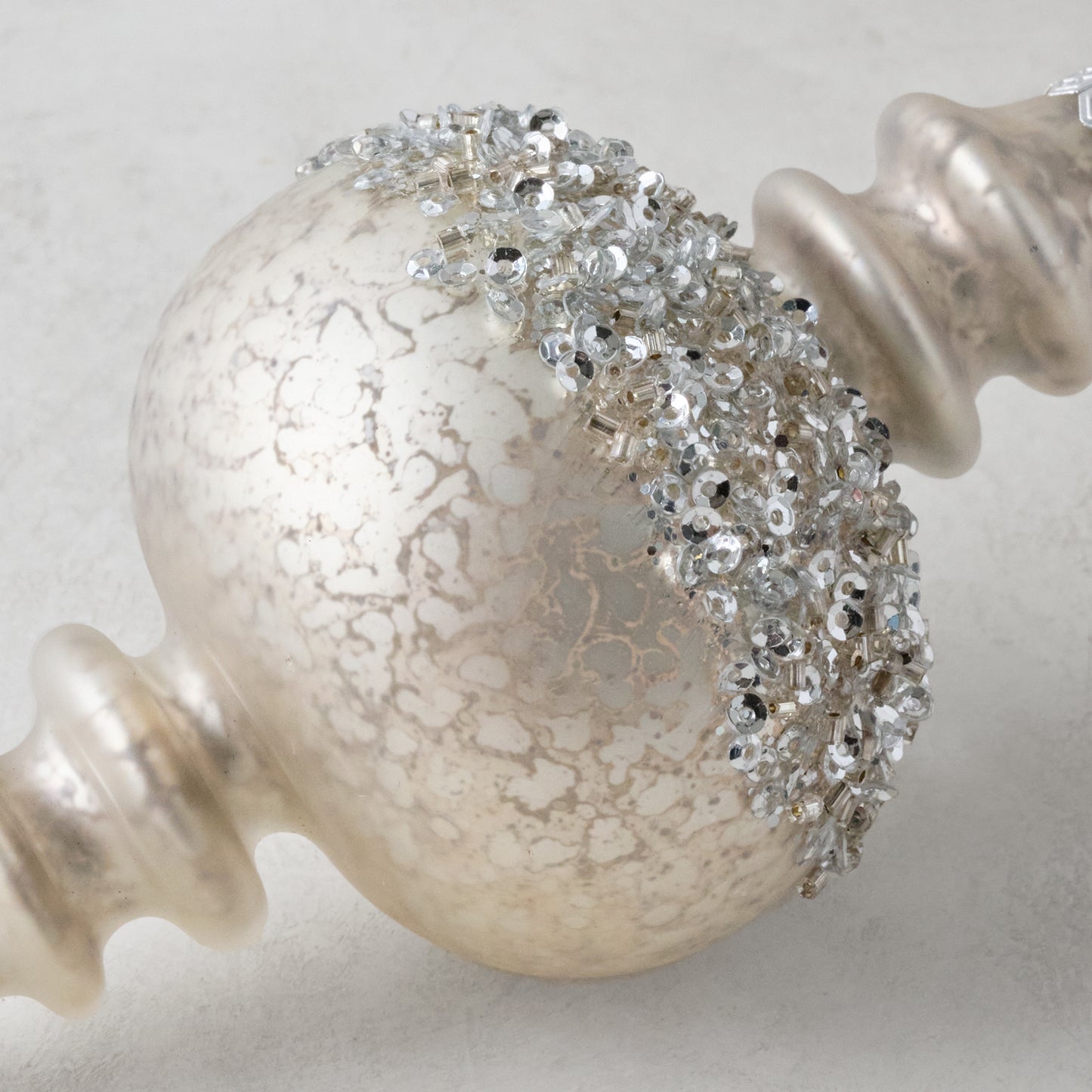 Winter Splendor Finial Ornament up close
