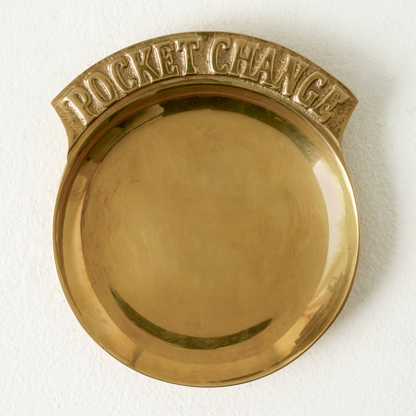 Vintage Inspired Brass Pocket Change Tray