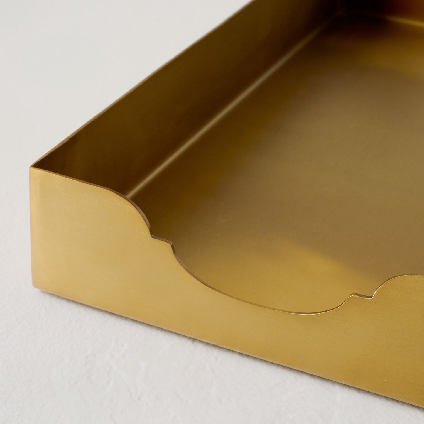 Brass Vanity Tray up close