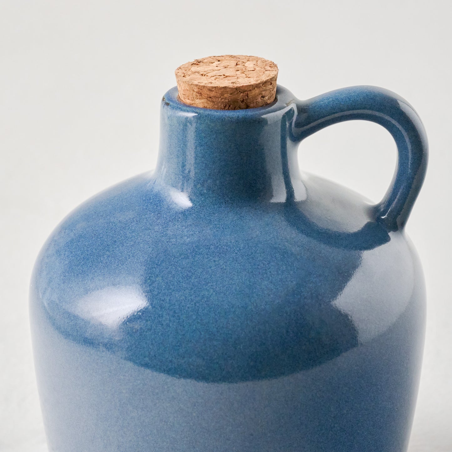 Blue Heaven Ceramic Oil Dispenser up close