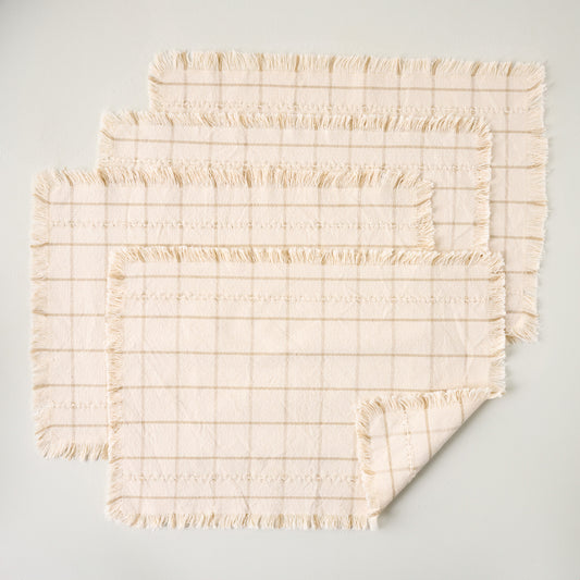 Woven Grid Placemat Set of Four