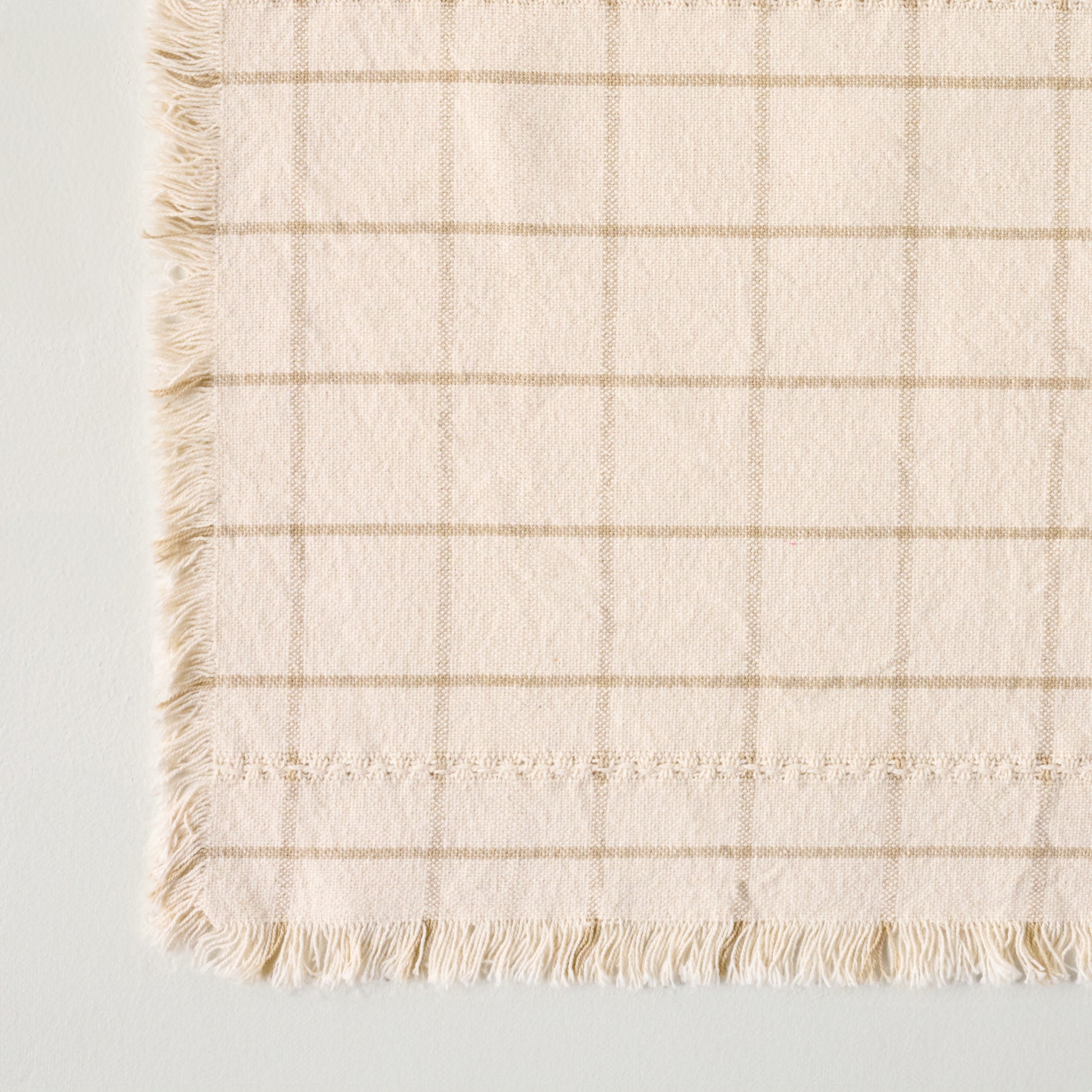 Woven Grid Placemat corner up close
