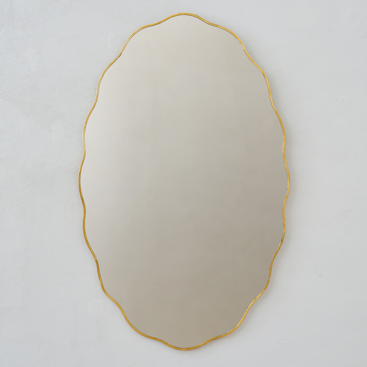 Jane Brass Scalloped Framed Mirror