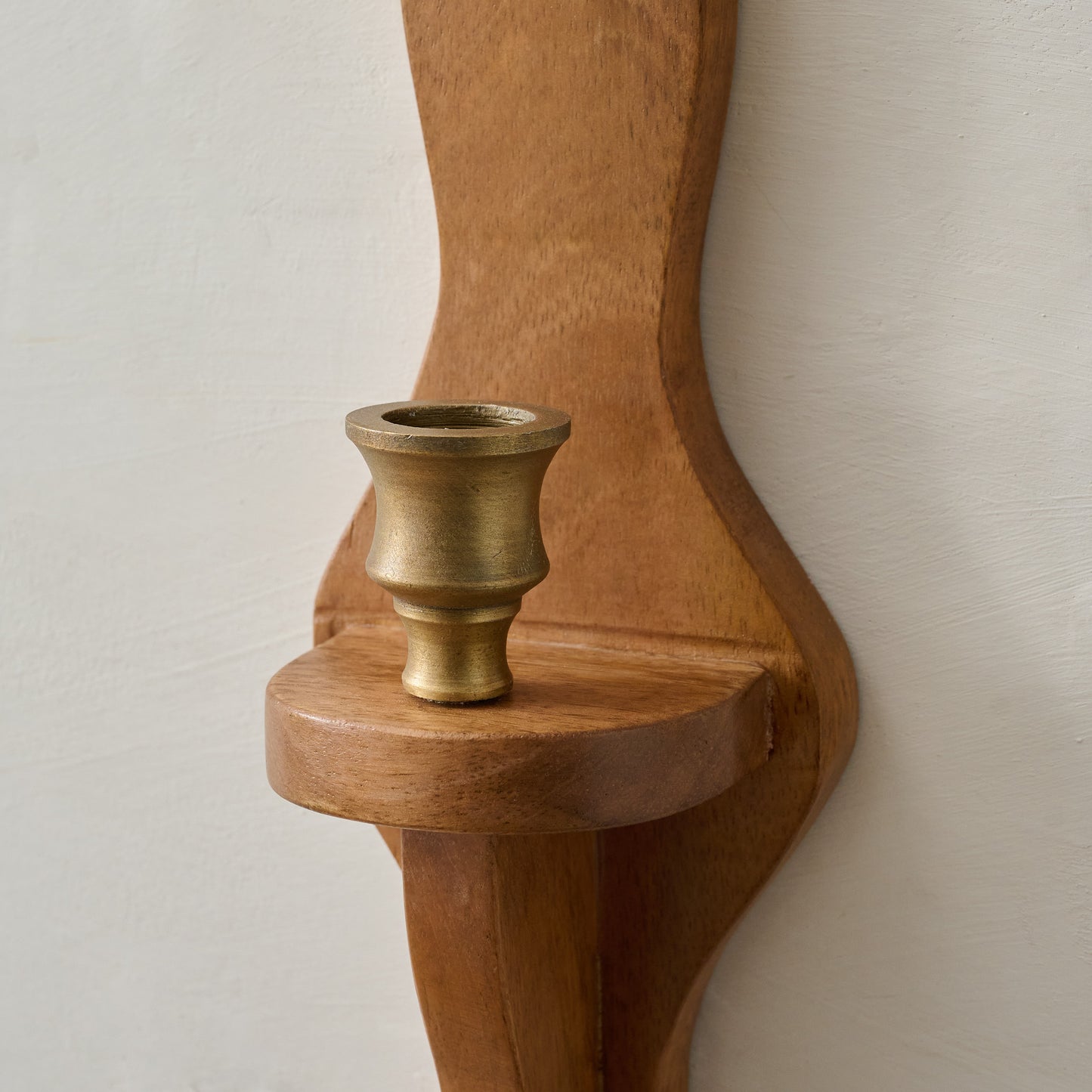 Hayes Wooden Wall Sconce, Set of Two up close