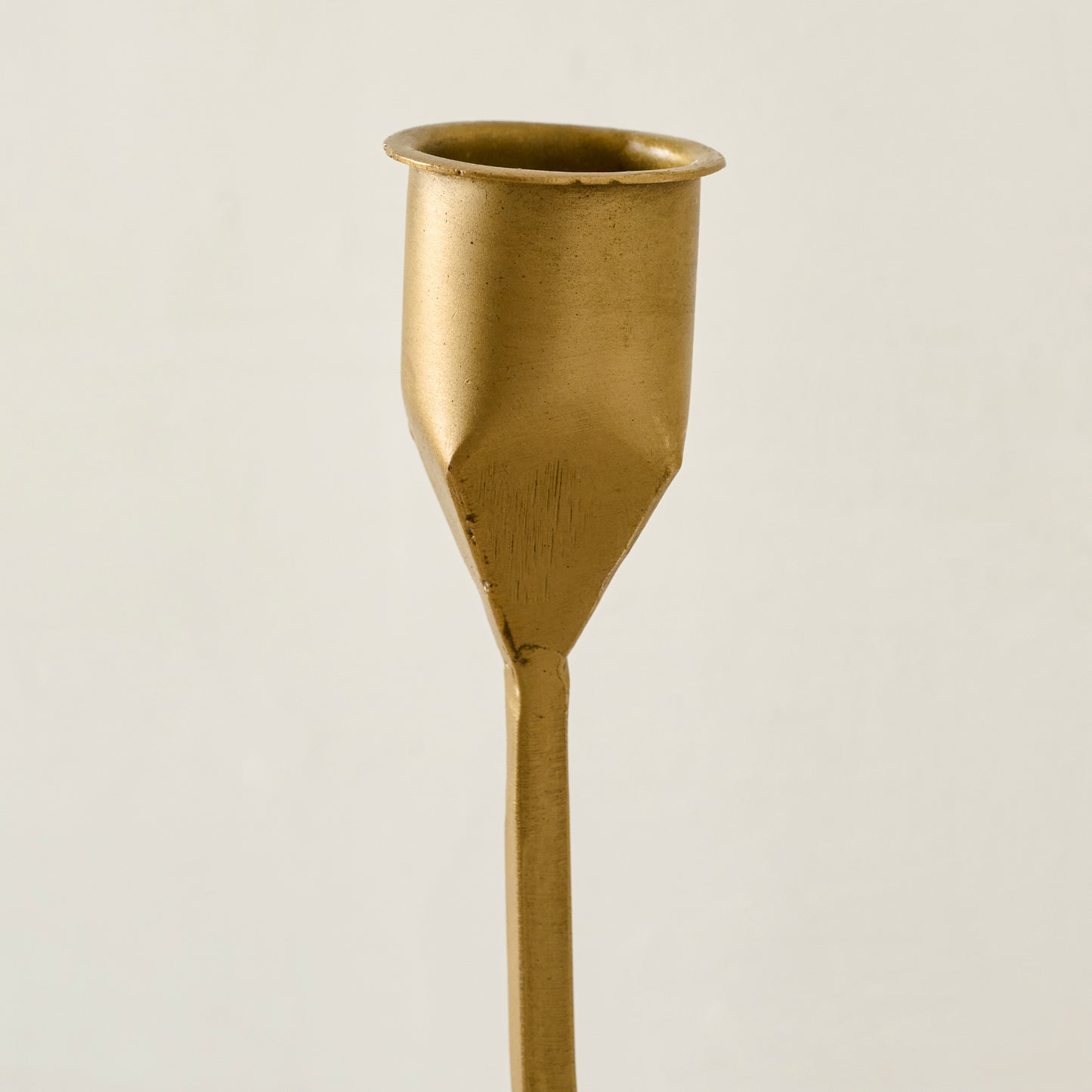 Julian Double Wall Sconce in brass up close