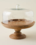Eliane Etched Glass Cake Stand