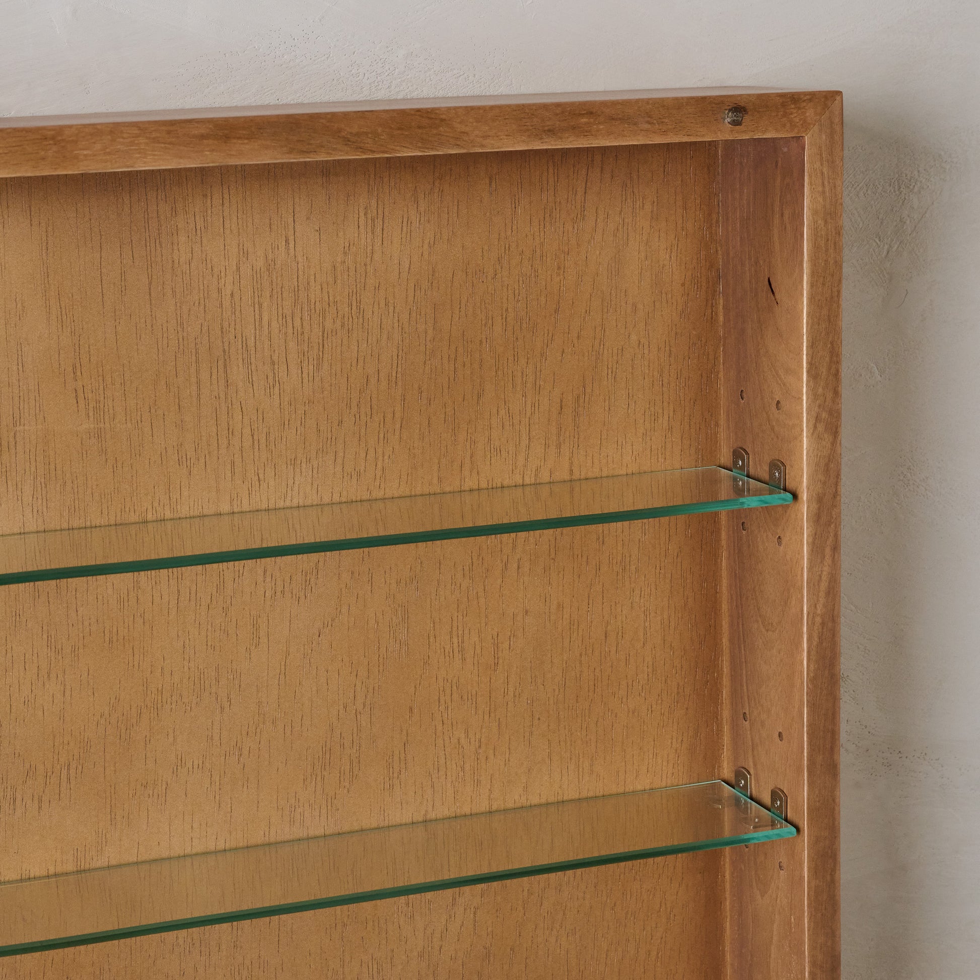 Florence Wood Framed Medicine Cabinet shelves