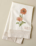 Magnolia Dahlia Garden Tea Towel
