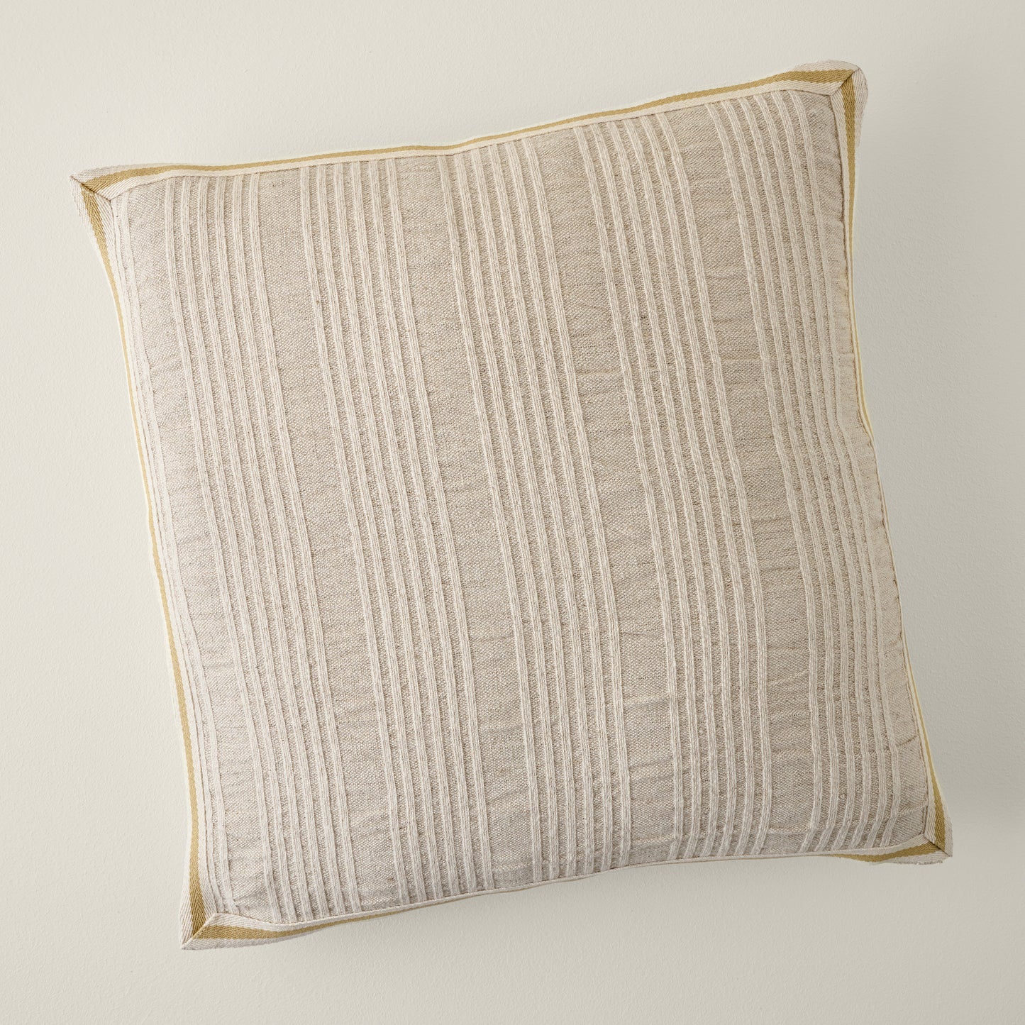 Natural Plaid Gusset Oversized Pillow