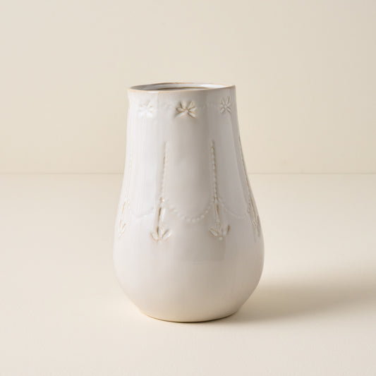 Floral Glazed Ceramic Maisie Vase