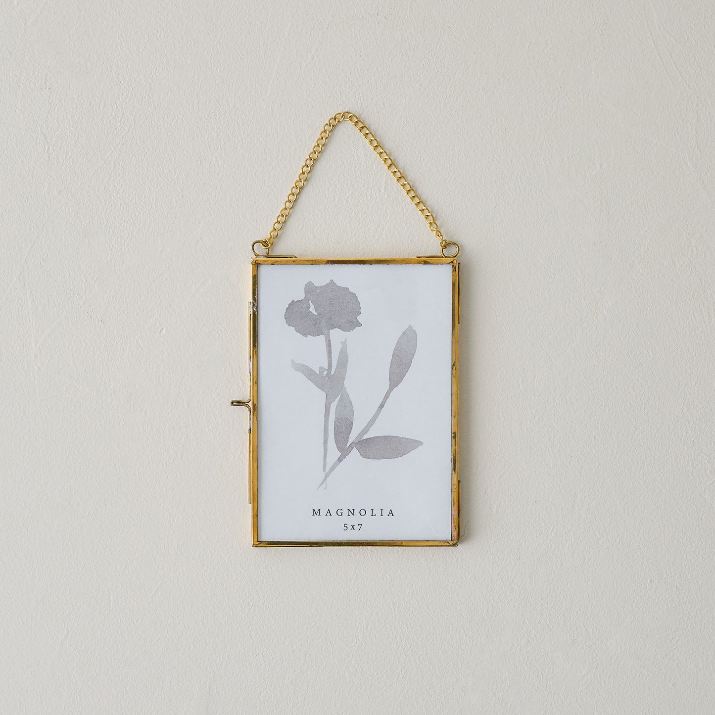 5x7 Josie Hanging Brass Photo Frame