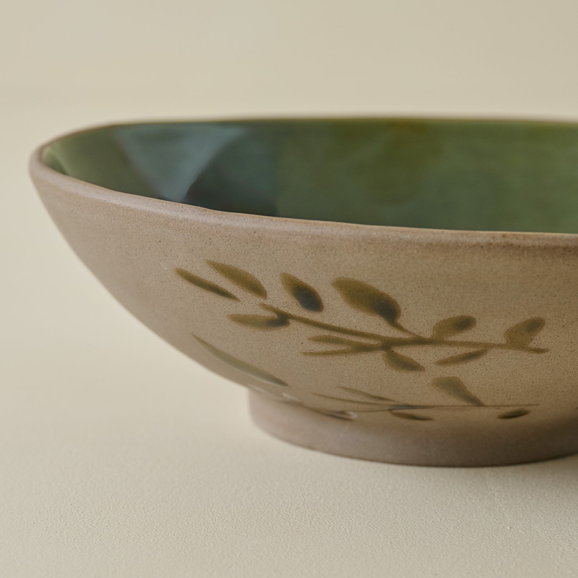 Large Claire Decorative Floral Bowl up close
