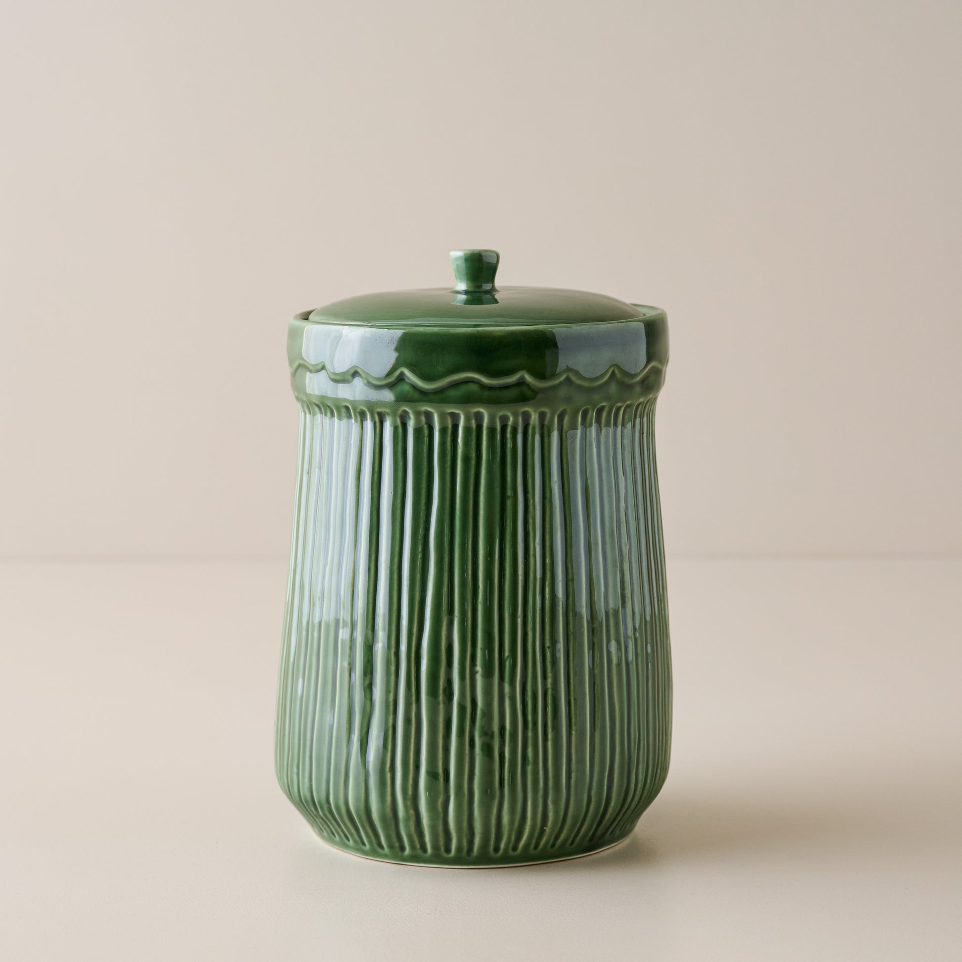The Cottage Collection Forest Green Canister - Small