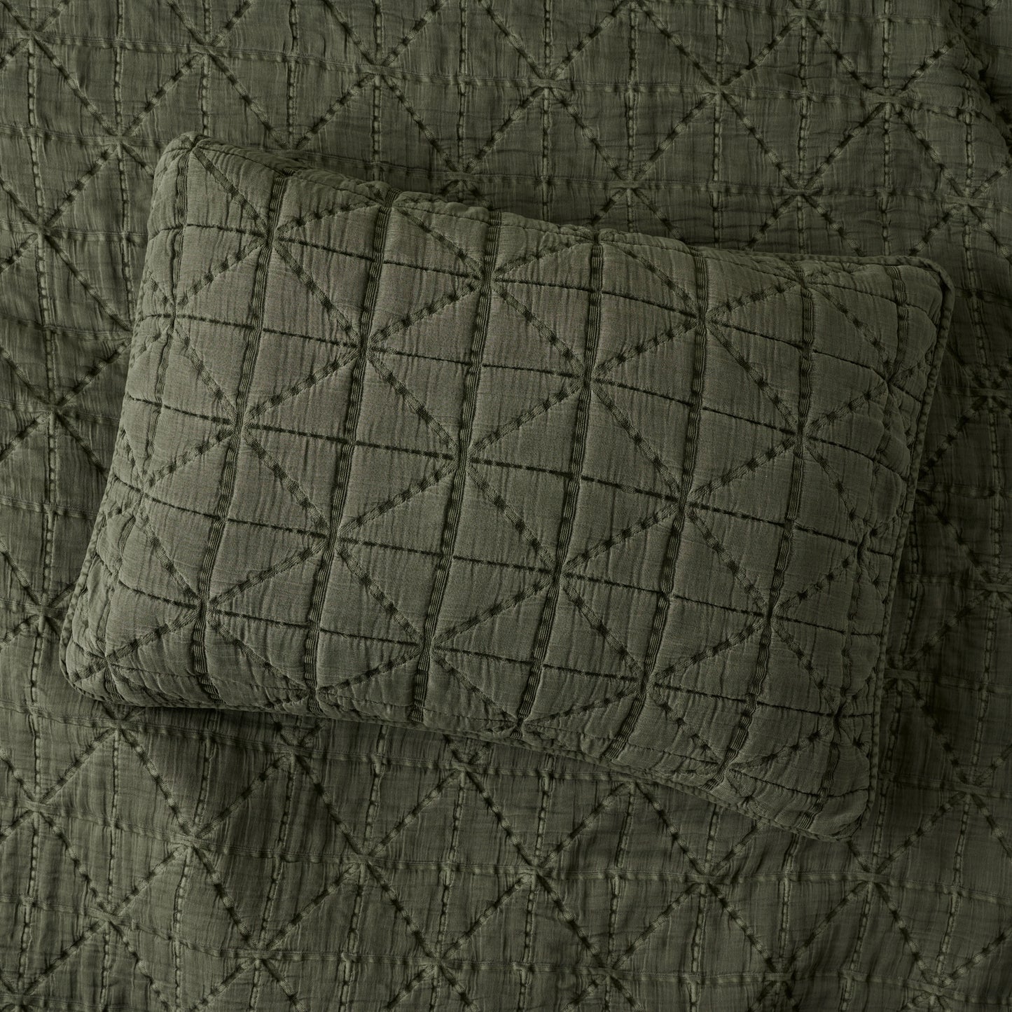 Sutton Winter Moss Matelasse Sham
