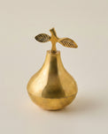 Solid Brass Pear Trinket Box