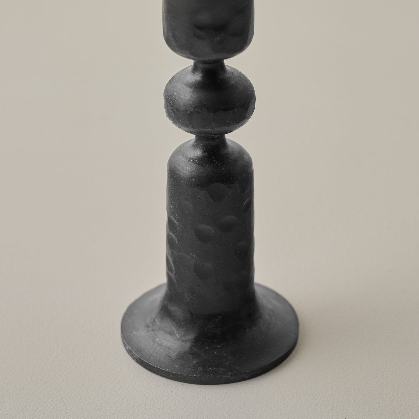 Lyle Iron Taper Holder base up close