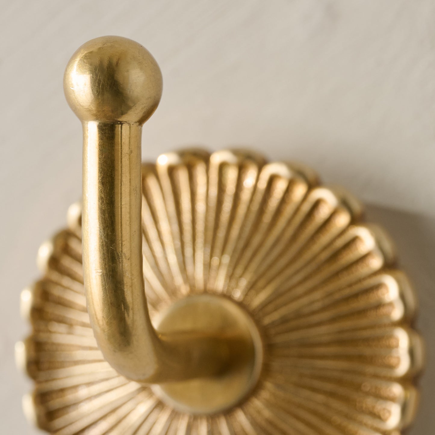 Shiloh Solid Brass Wall Hook up close