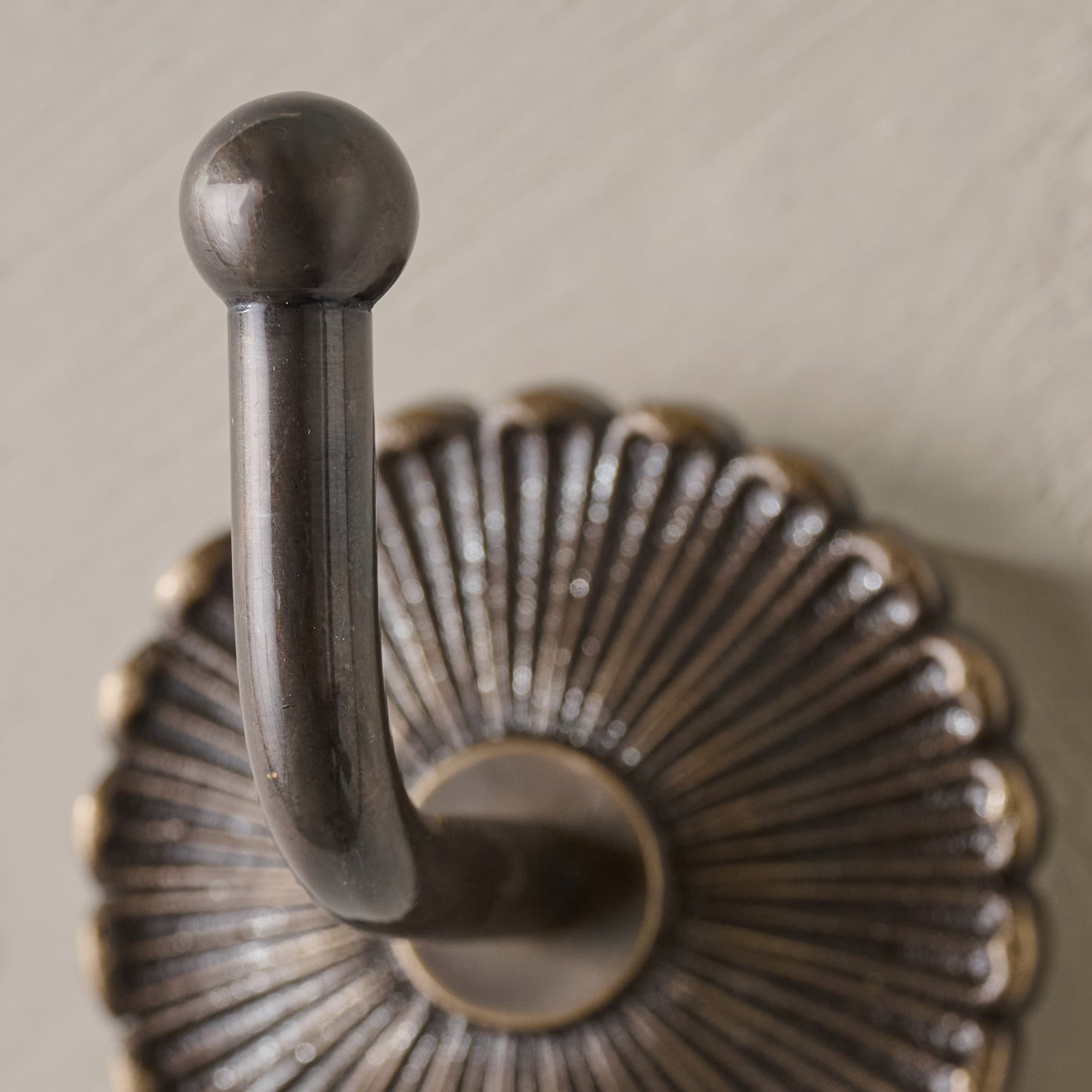 Shiloh Antiqued Bronze Wall Hook up close