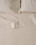 Hudson Yarn-Dyed Pinstripe Sheet Set in color Fog