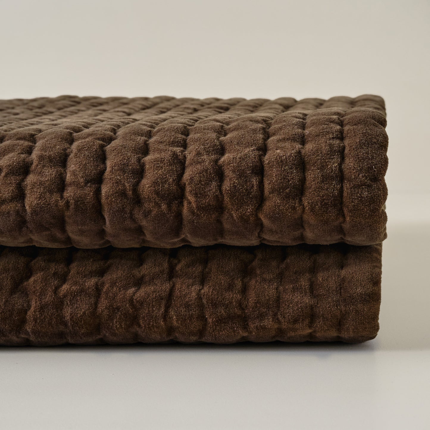 Desert Palm Audrey Velvet Block Print Quilt + Sham Set (King)