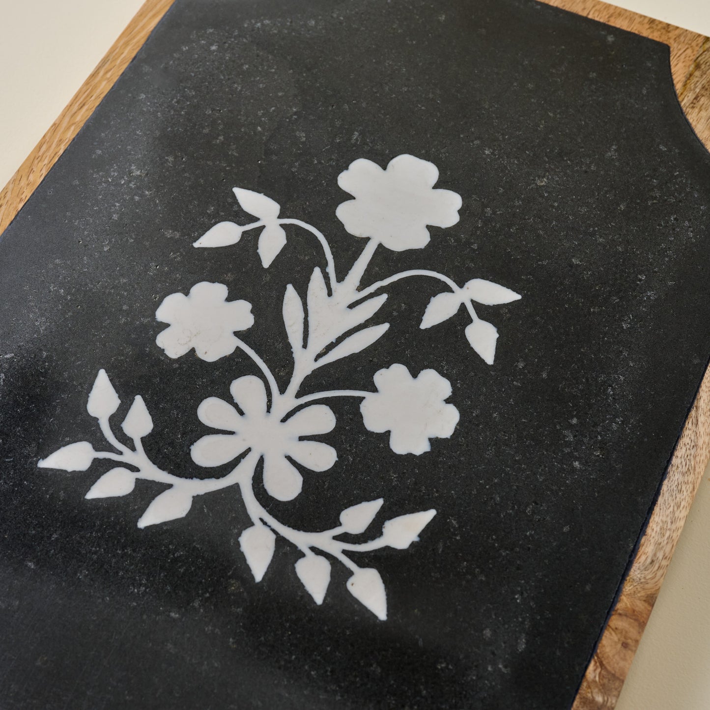 Elenora Marble Serving Board up close