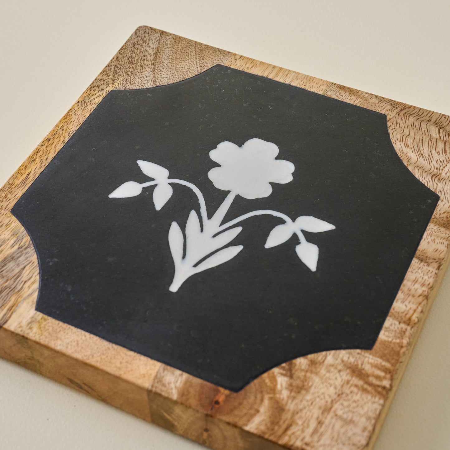 Elenora Marble Trivet up close