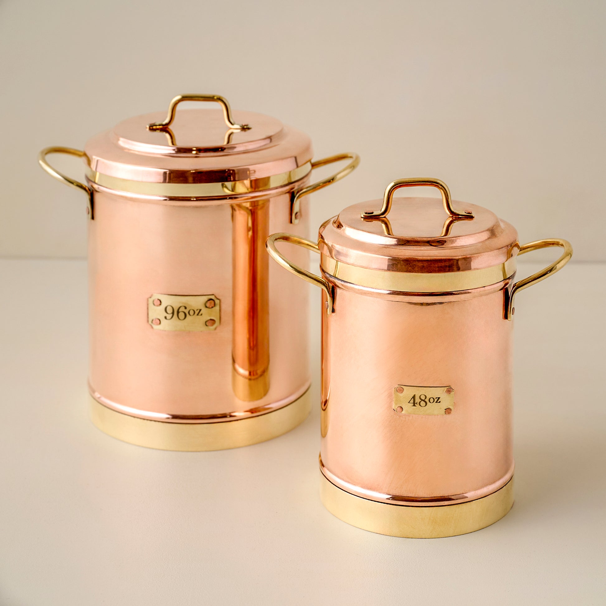 Vintage Inspired Copper + Brass Canisters