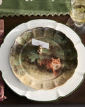 Enchanted Forest Fox Dessert Plate at a place setting