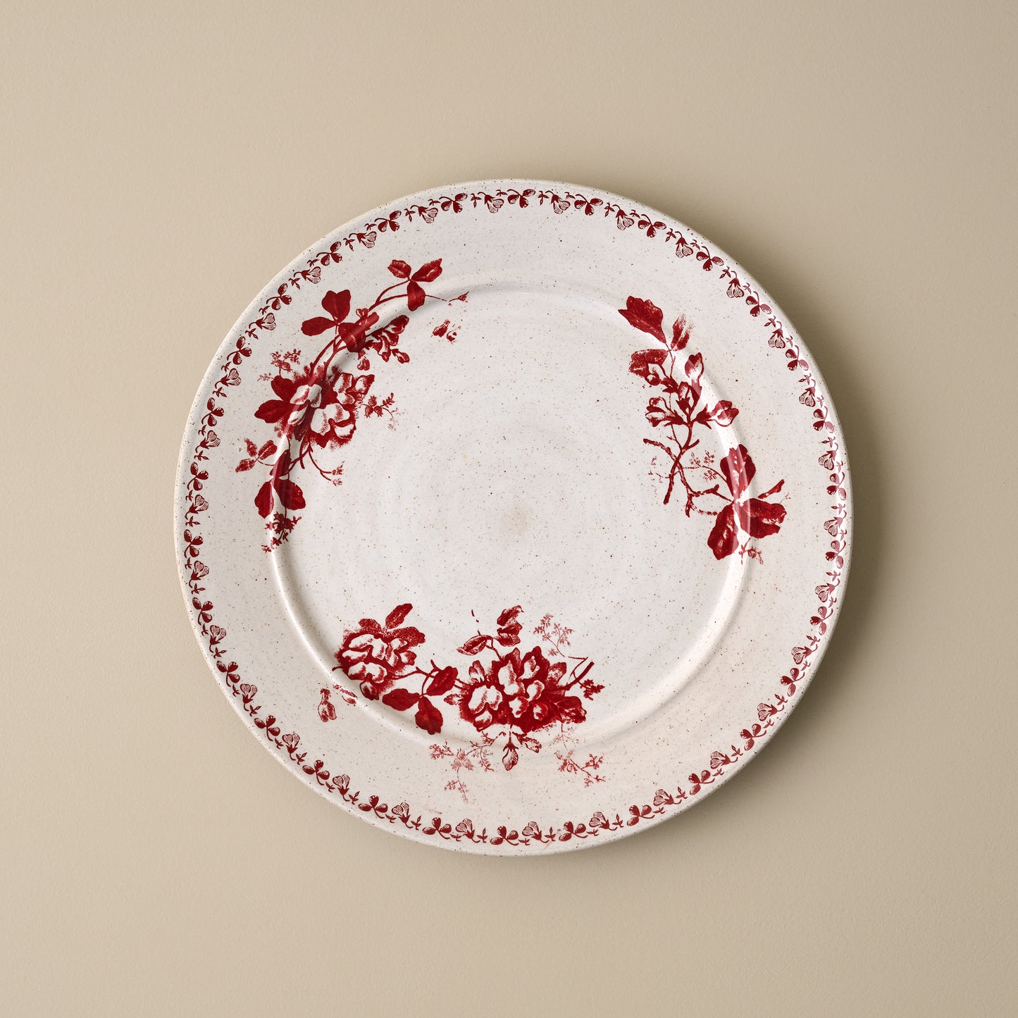 Heirloom Garden Scarlett Floral Salad Plate